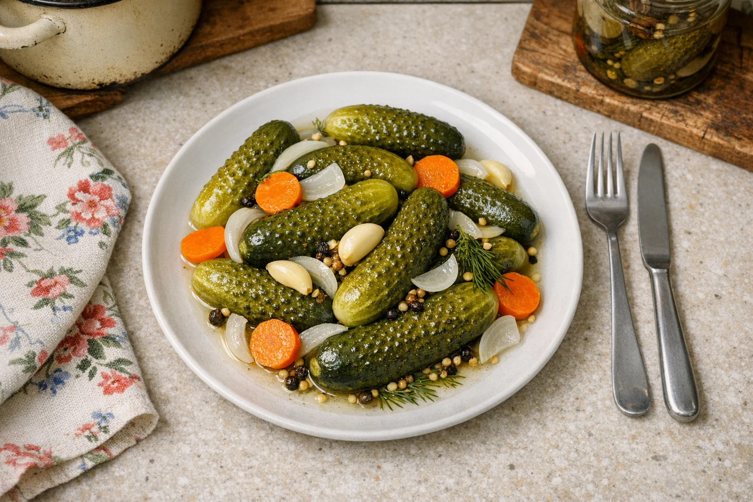 Zavárané sladkokyslé uhorky