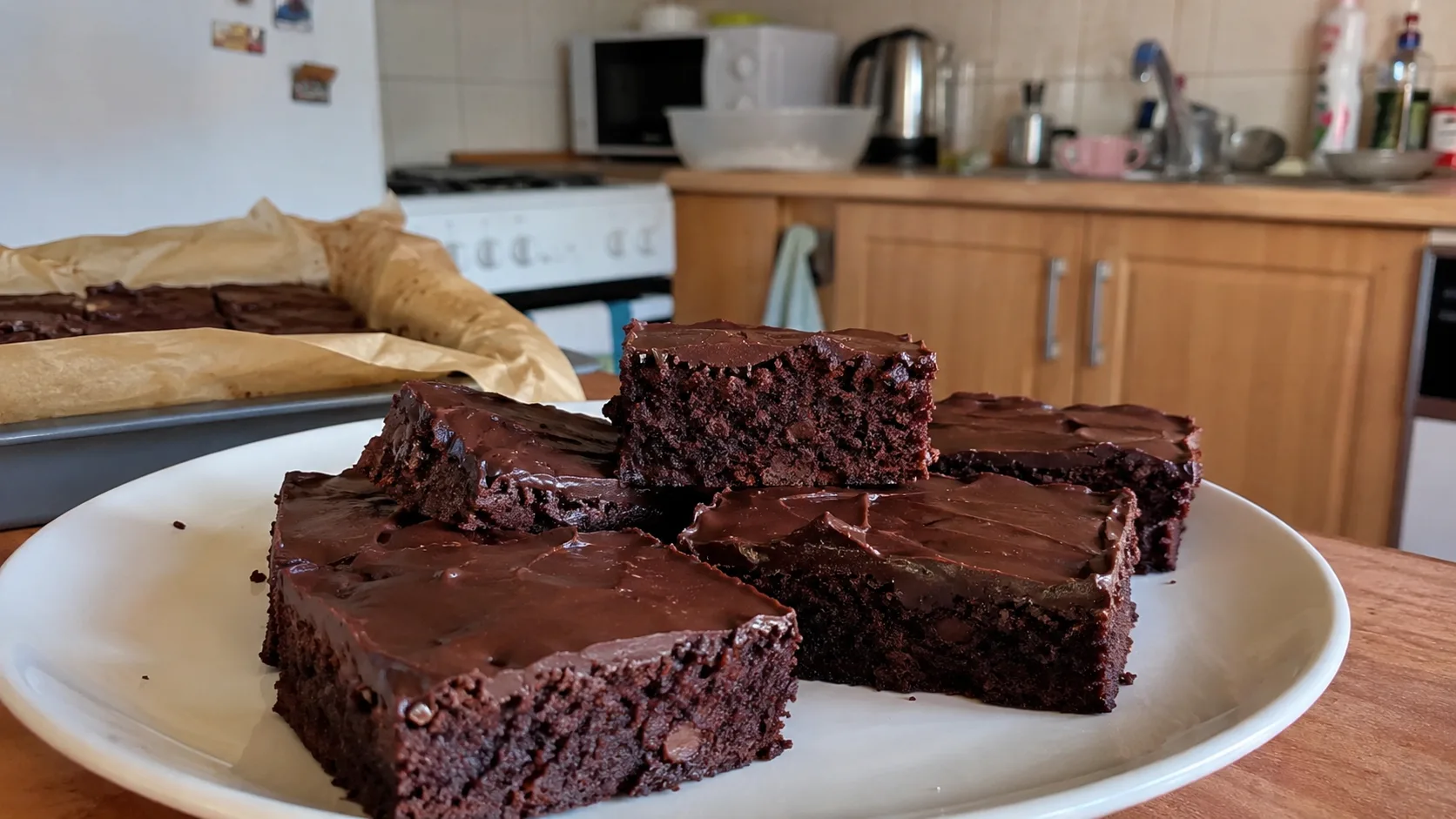 Brownies z červenej repy (vegánske)