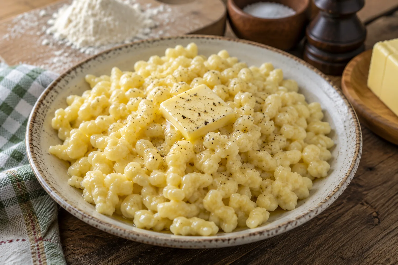 Maslové halušky