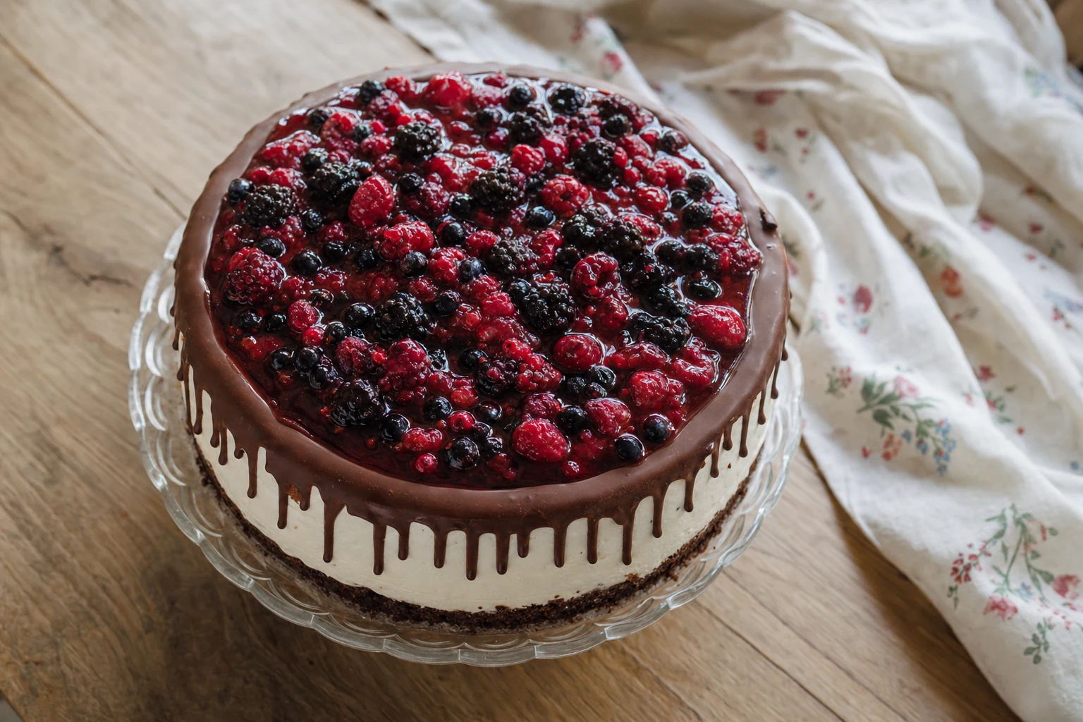 Svieža ovocno-tvarohová torta