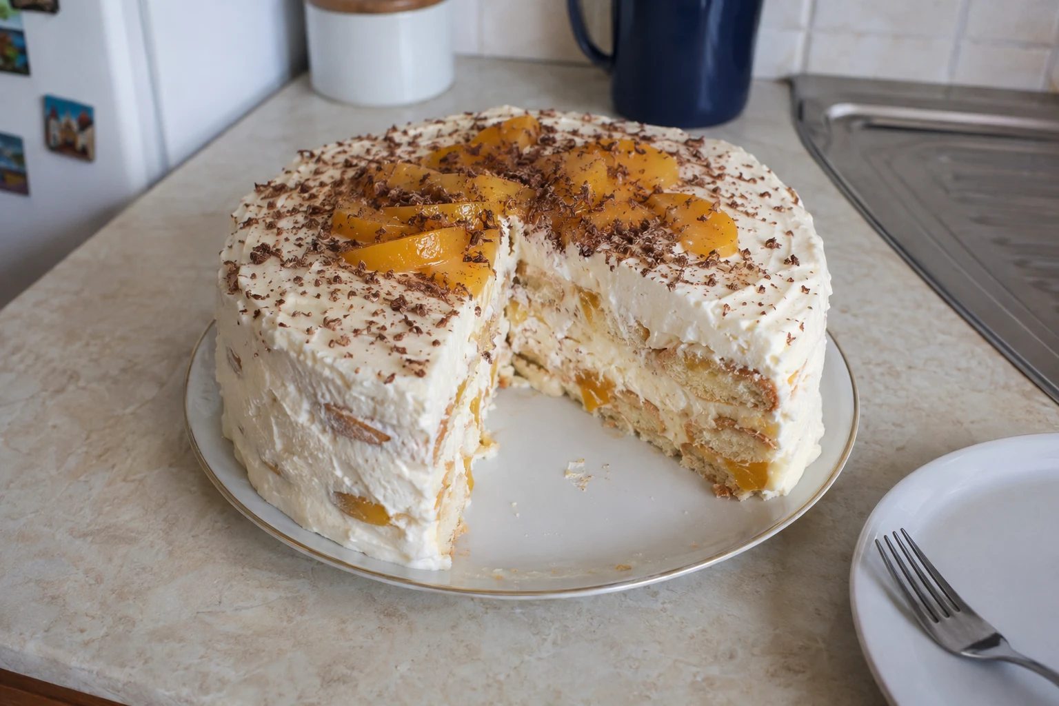 Nepečená smotanová torta
