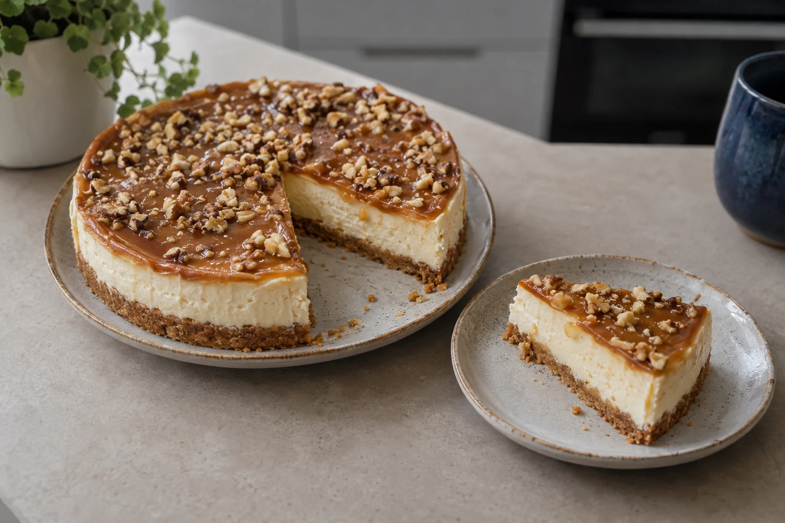 Nepečený karamelový cheesecake